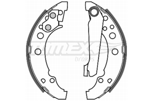 Sada brzdových čelistí TOMEX Brakes